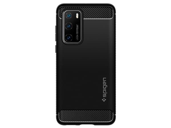Spigen Rugged Armor, Suojus, Huawei, P40, 15,5 cm (6.1"), Musta