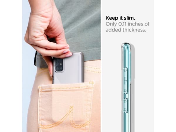 Spigen ACS00566, Suojus, Samsung, Galaxy A71, 17 cm (6.7"), Läpinäkyvä