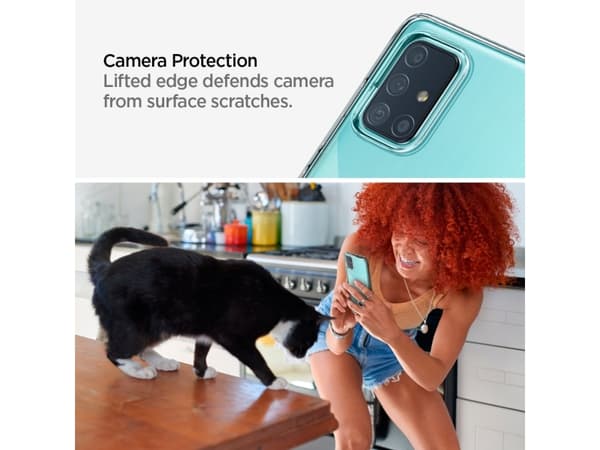 Spigen ACS00566, Suojus, Samsung, Galaxy A71, 17 cm (6.7"), Läpinäkyvä