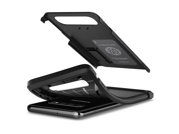 Spigen Tough Armor, Omslag, Samsung, Galaxy S10 Plus, Svart