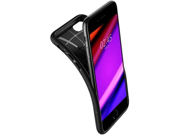 Spigen Core Armor, Suojus, Apple, iPhone SE 2020, 11,9 cm (4.7"), Musta