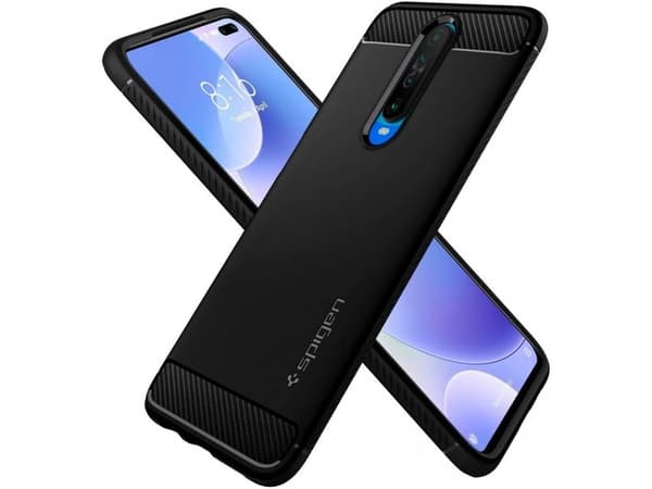 Spigen Rugged Armor, Omslag, Xiaomi, Redmi K30 / Poco X2, 16,9 cm (6.67"), Svart