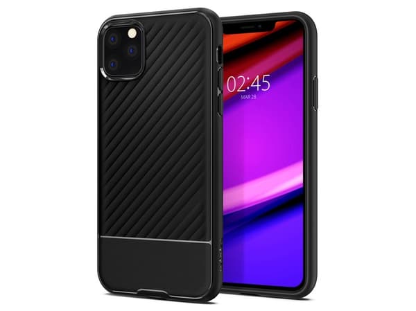 Spigen Core Armor, Suojus, Apple, iPhone 11 Pro Max, Musta