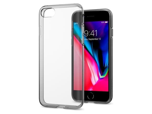 Spigen Liquid Crystal, Omslag, Apple, iPhone 7, 11,9 cm (4.7"), Silver, Translucent