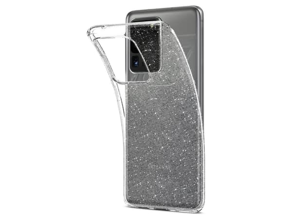 Spigen Crystal Glitter, Omslag, Samsung, Galaxy S20 Ultra, 17,5 cm (6.9"), Transparent