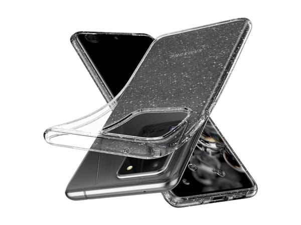 Spigen Crystal Glitter, Omslag, Samsung, Galaxy S20 Ultra, 17,5 cm (6.9"), Transparent