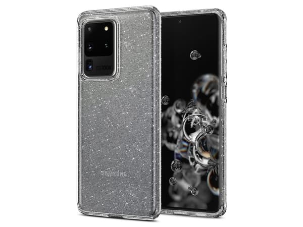 Spigen Crystal Glitter, Omslag, Samsung, Galaxy S20 Ultra, 17,5 cm (6.9"), Transparent