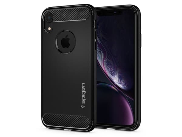 Spigen 064CS24871, Omslag, Apple, iPhone XR, Svart