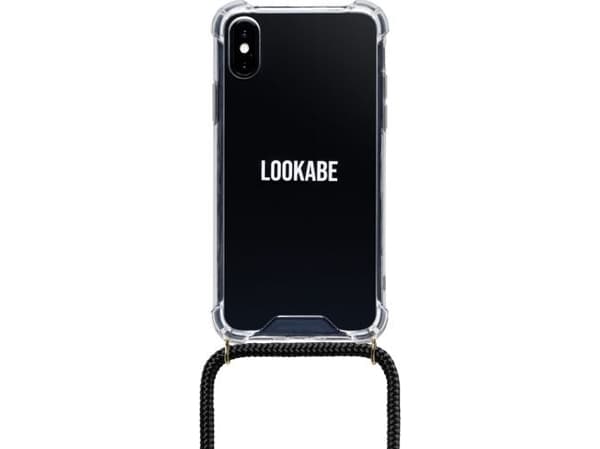 Case Lookabe Halskjede. for iPhone X/Xs. gylden svart (loo003)