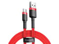 Miniatyrbilde 4 av 5: Baseus CATKLF-U09, Sort, Rød, USB A, USB C, 3 m, Hankjønn, Hankjønn