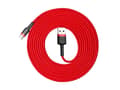 Miniatyrbilde 1 av 5: Baseus CATKLF-U09, Sort, Rød, USB A, USB C, 3 m, Hankjønn, Hankjønn