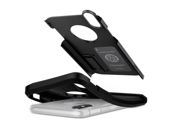 Spigen 064CS24876, Suojus, Apple, iPhone XR, Musta