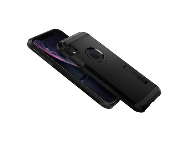 Spigen 064CS24876, Suojus, Apple, iPhone XR, Musta