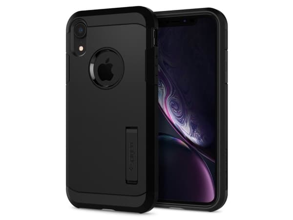 Spigen 064CS24876, Suojus, Apple, iPhone XR, Musta