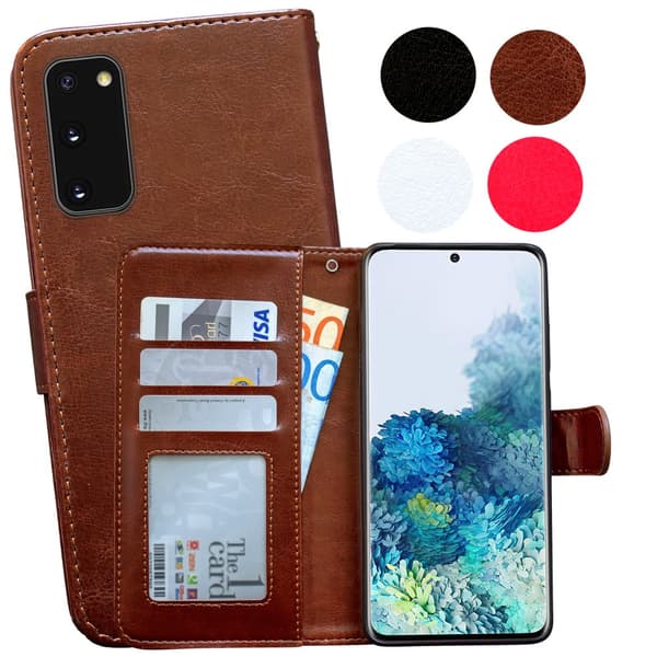 Beskyt din Galaxy S20 med Læder Etui Black