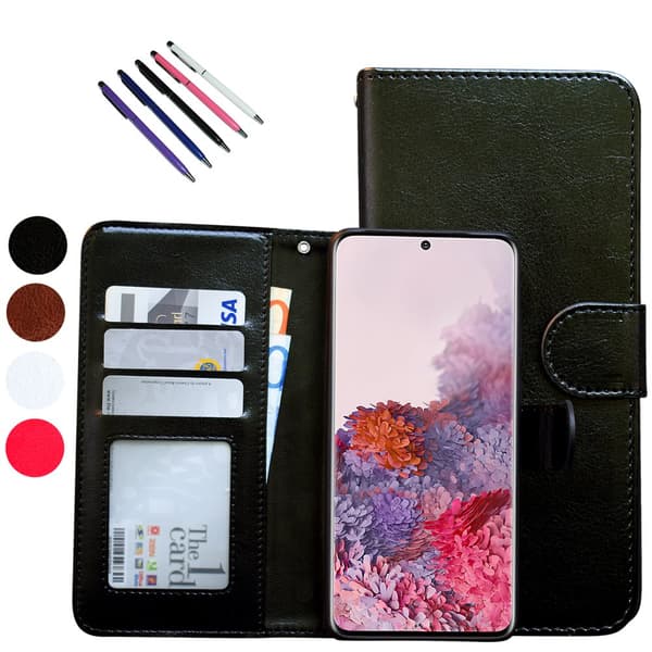Samsung Galaxy S20 - Læder cover / Beskyttelse Black