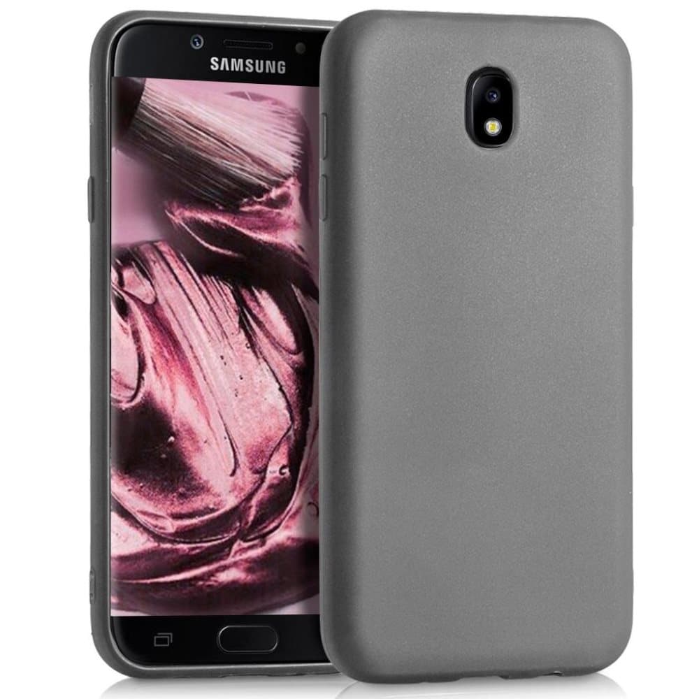 Matt Mjukt Skal för Samsung Galaxy J3 (2017) J330 Tunnt TPU Enfärgat Lätt Grå