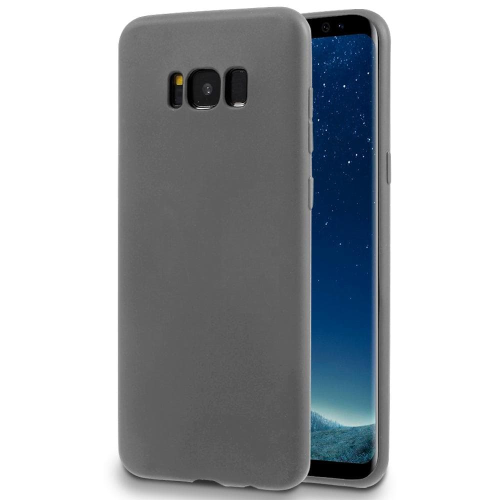 Mjukt Tunnt Mobil-Skydd för Samsung Galaxy S8 Lätt Enfärgat Ultra-Slim TPU Grå