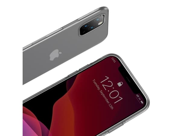 Baseus Riposo Kotelo "SILICA'' iPhone 11 PRO mallit Läpinäkyvä musta