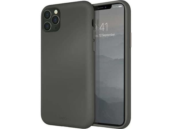 Uniq UNIQ Lino Hue fodral iPhone 11 Pro Max grå/mossgrå