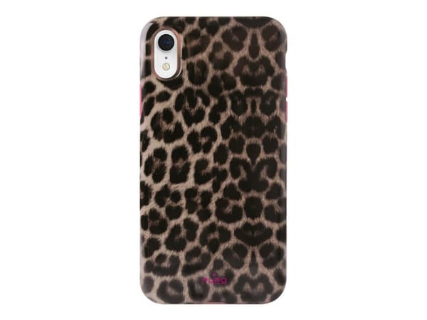PURO Glam Leopard - Baksidedeksel for mobiltelefon - rosa leopard - for Apple iPhone XR
