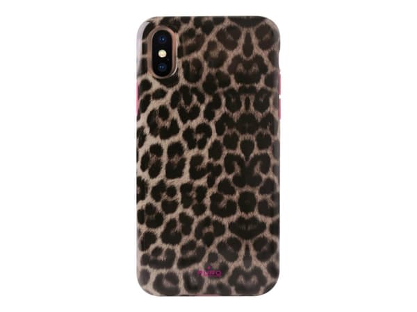 PURO Glam Leopard - Baksidedeksel for mobiltelefon - rosa leopard - for Apple iPhone XS Max