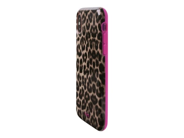 PURO Glam Leopard - Baksidedeksel for mobiltelefon - rosa leopard - for Apple iPhone XS Max