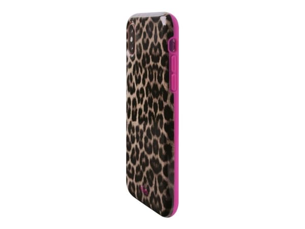 PURO Glam Leopard - Baksidedeksel for mobiltelefon - rosa leopard - for Apple iPhone XS Max
