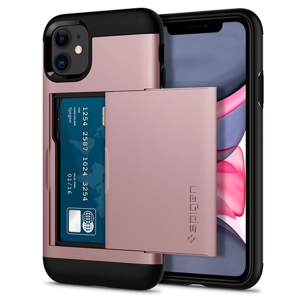 Spigen iPhone 11 Skal Slim Armor CS Roseguld