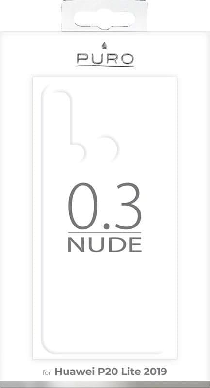 Puro PURO 0.3 Nude - Veske Huawei P20 Lite (2019) 6,4" (gjennomsiktig)