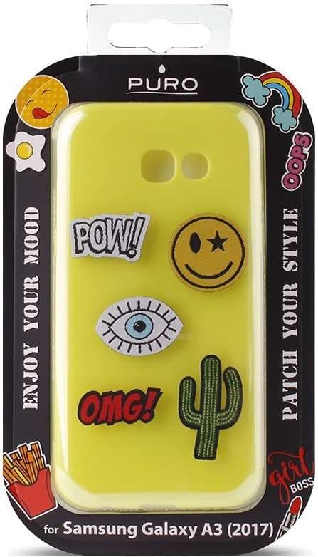 Puro Case Patch Mania Galaxy A3 (2017) + 5 Stickers yellow
