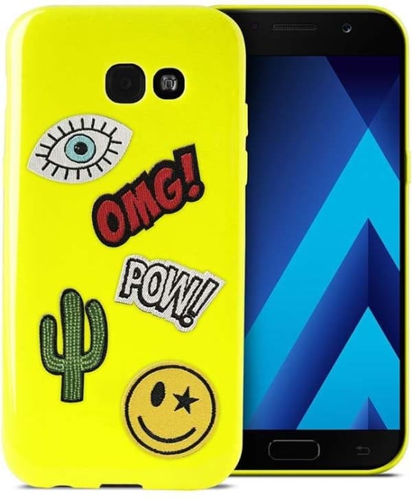 Puro Case Patch Mania Galaxy A3 (2017) + 5 Stickers yellow