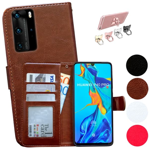Huawei P40 Pro - PU Leather Wallet Case