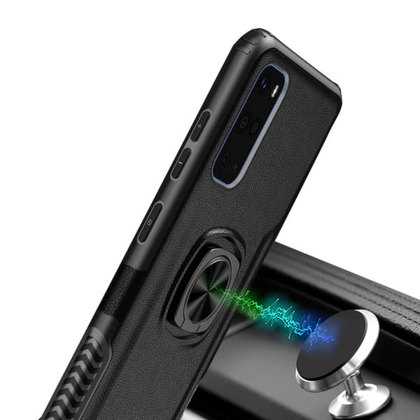 Smidigt Skal med Ringhållare - Samsung Galaxy S20 Plus