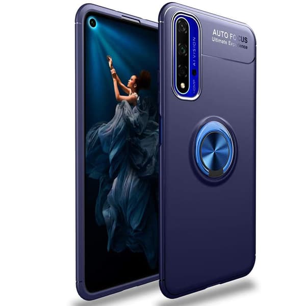 Genomtänkt Skal med Ringhållare - Huawei Nova 5T