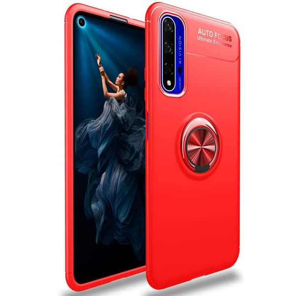 Genomtänkt Skal med Ringhållare - Huawei Nova 5T