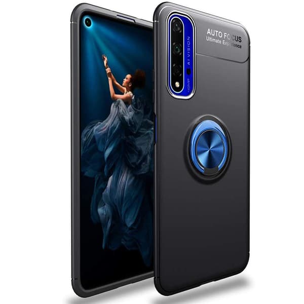 Genomtänkt Skal med Ringhållare - Huawei Nova 5T