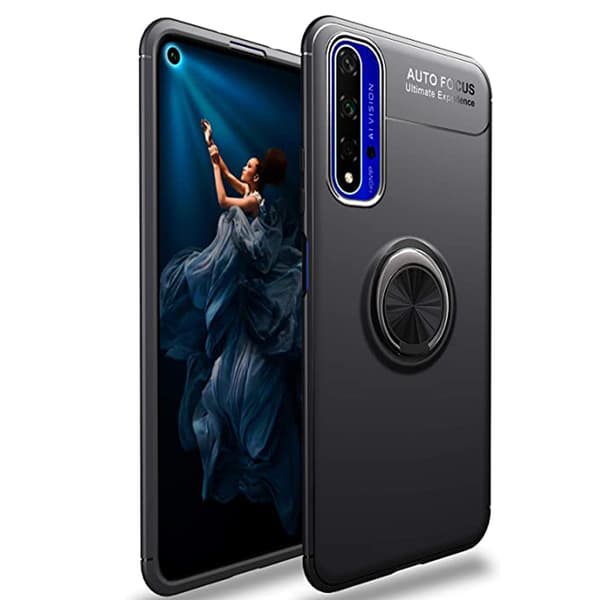 Genomtänkt Skal med Ringhållare - Huawei Nova 5T