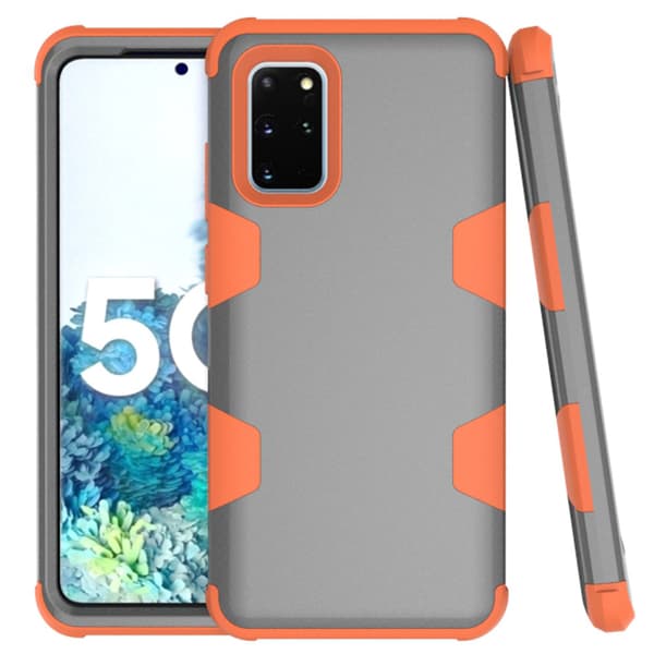 Skal (Leman) - Samsung Galaxy S20 Plus Grå/Orange Grå/Orange