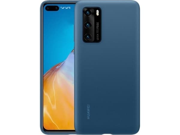 Huawei - Takakuori matkapuhelimelle - nestemäinen silikoni - mustesininen - Huawei P40 puhelimeen