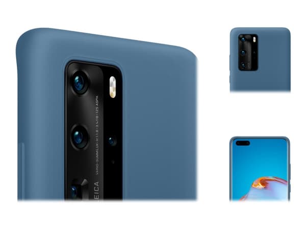 Huawei - Takakuori matkapuhelimelle - nestemäinen silikoni - mustesininen - Huawei P40 puhelimeen