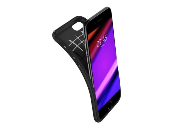 Spigen Rugged Armor, Suojus, Apple, iPhone SE, 11,9 cm (4.7"), Musta
