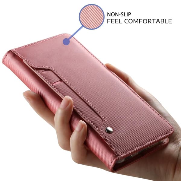 Plånboksfodral med Spegel till Huawei P40 - Rose Gold