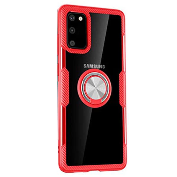 Smidigt (Leman) Skal med Ringhållare - Samsung Galaxy S20 Röd Röd