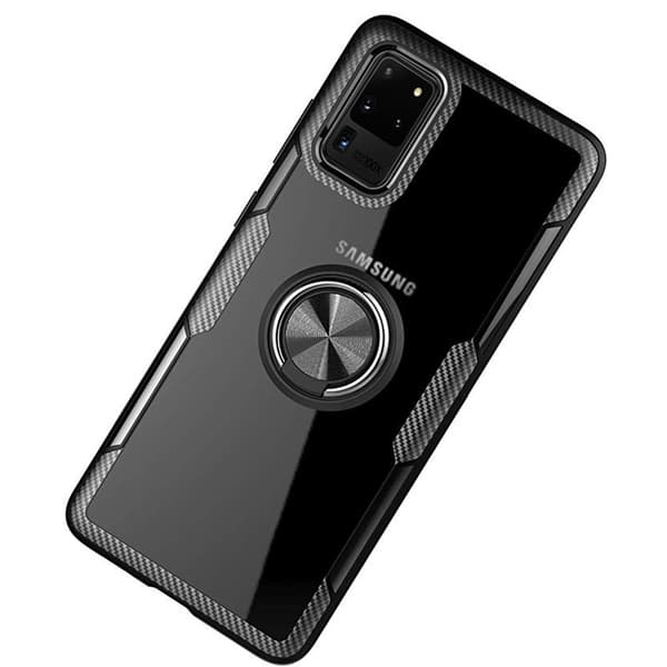 Samsung Galaxy S20 Ultra - Genomtänkt Skal med Ringhållare