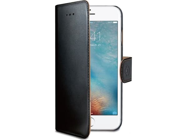 Celly WALLY800, Lompakkokotelo, Apple, iPhone 7, 11,9 cm (4.7"), Musta