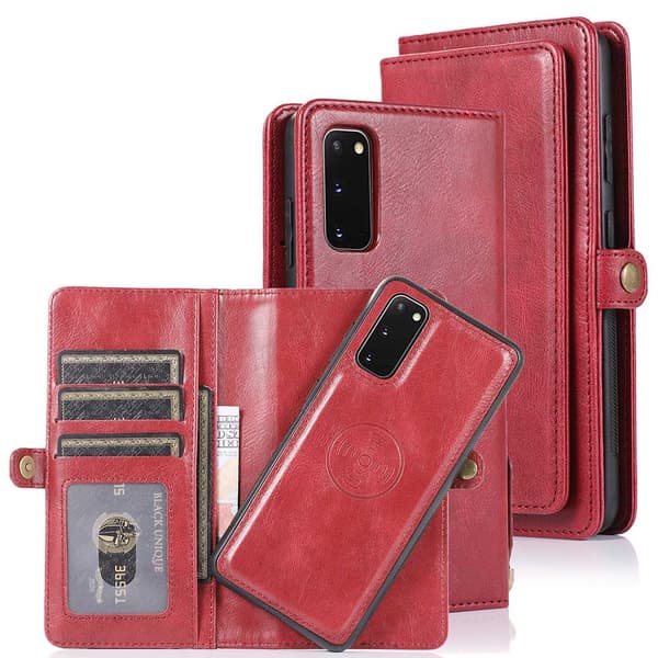 Samsung Galaxy S20 Plus - Plånboksfodral Röd