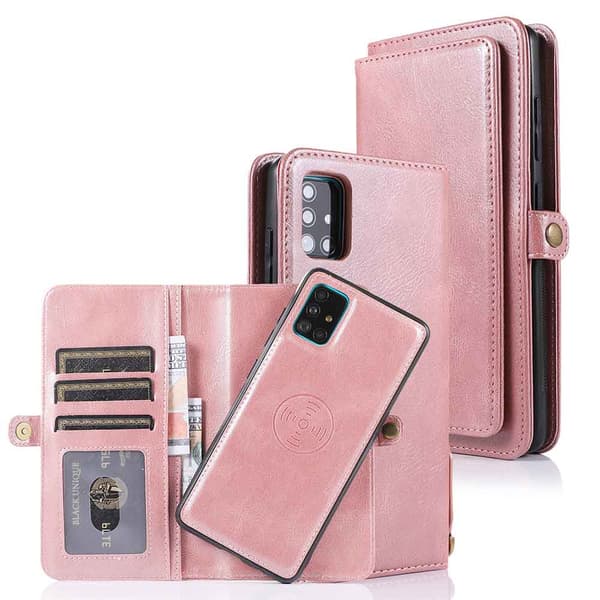 Robust Plånboksfodral - Samsung Galaxy A71 Roséguld
