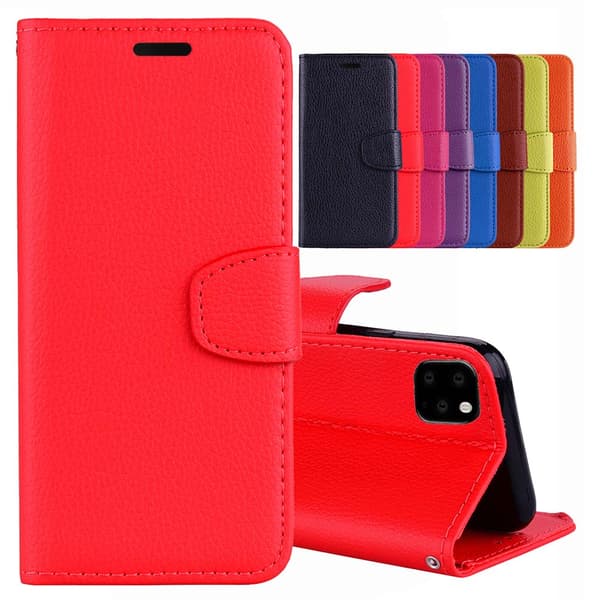 iPhone 11 Pro Max - Stilrent Plånboksfodral Röd Röd