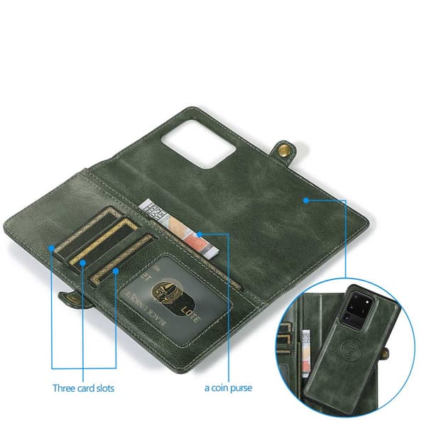 Samsung Galaxy S20 Ultra - Praktiskt Dubbelt Plånboksfodral